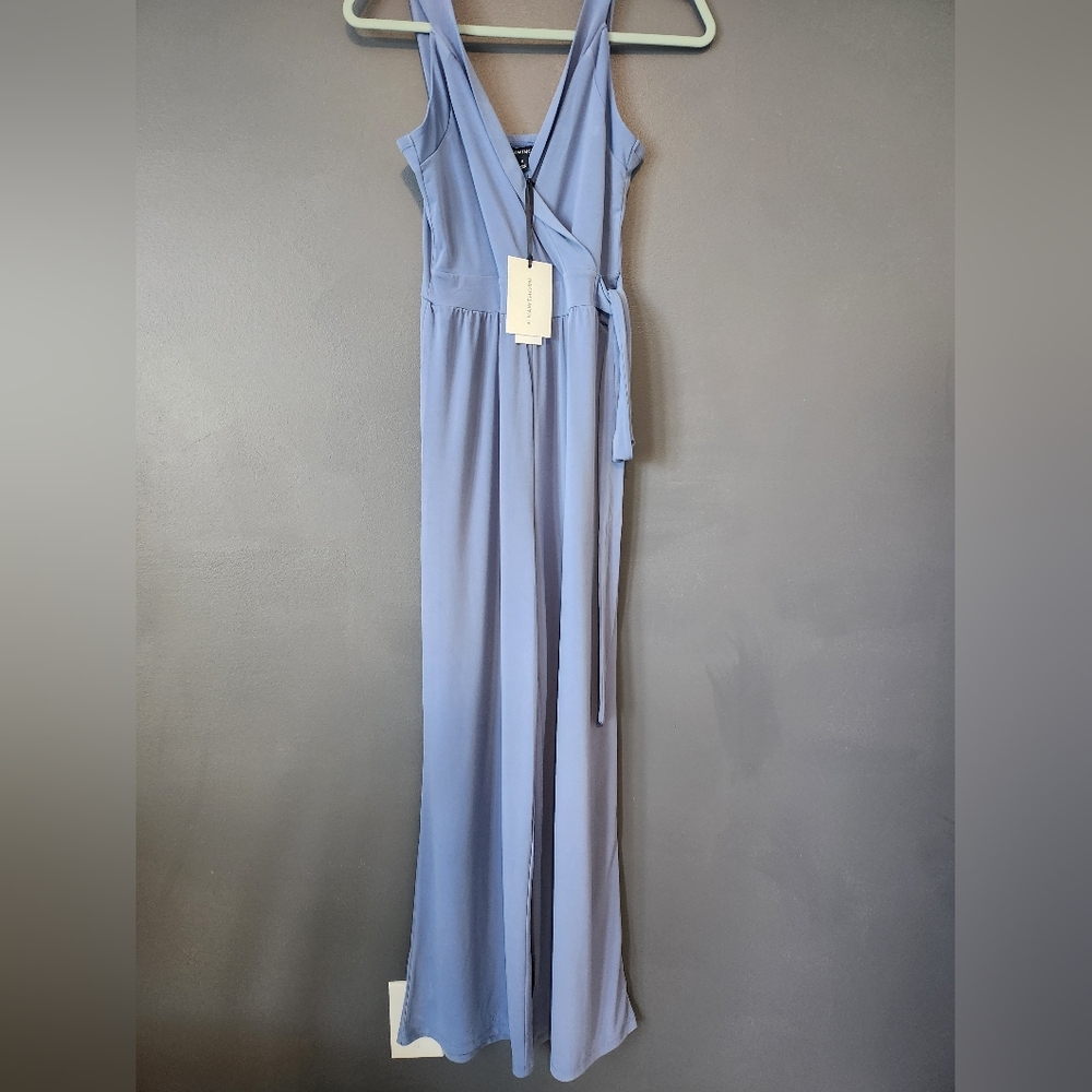 41 Hawthorn Stitch Fix New Dusty Blue Jumpsuit Women's M